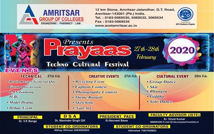 #Prayaas2020 from 27-28th February.
